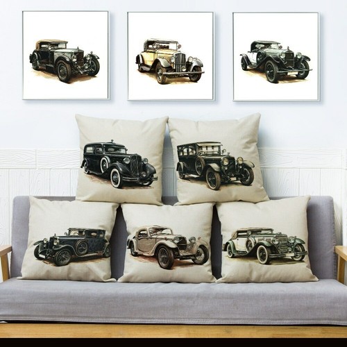 Vintage classic car - car, cushion