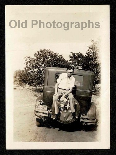 Classic car man - man, on