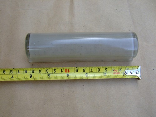 Long glass interior light lamp